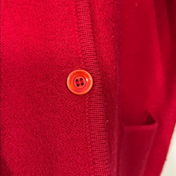 Cherokee Vintage Button Up Hooded Wool Sweater in Red Size XL - Picture 5 of 11